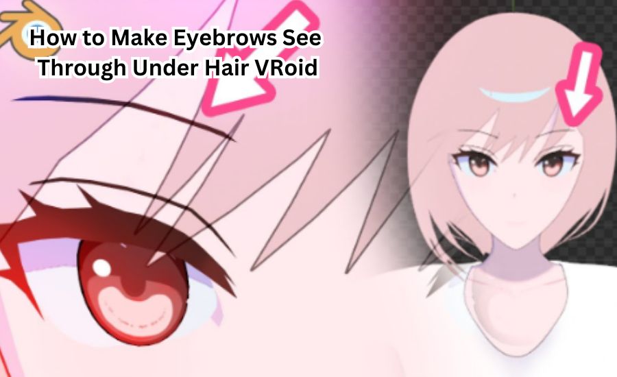 How to Make Eyebrows See Through Under Hair VRoid