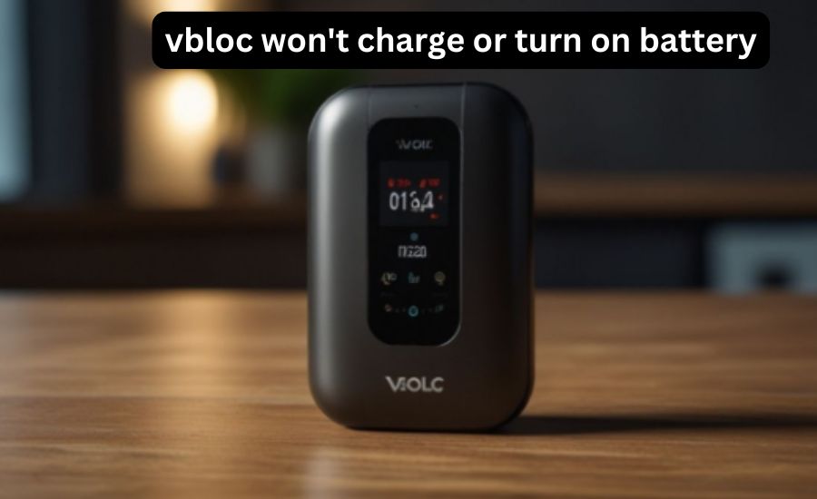 vbloc won't charge or turn on battery