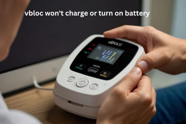 vbloc won't charge or turn on battery