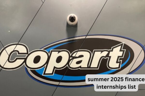 copart summer 2025 finance internships list