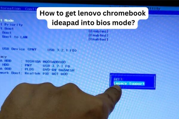 how to get lenovo chromebook ideapad into bios mode