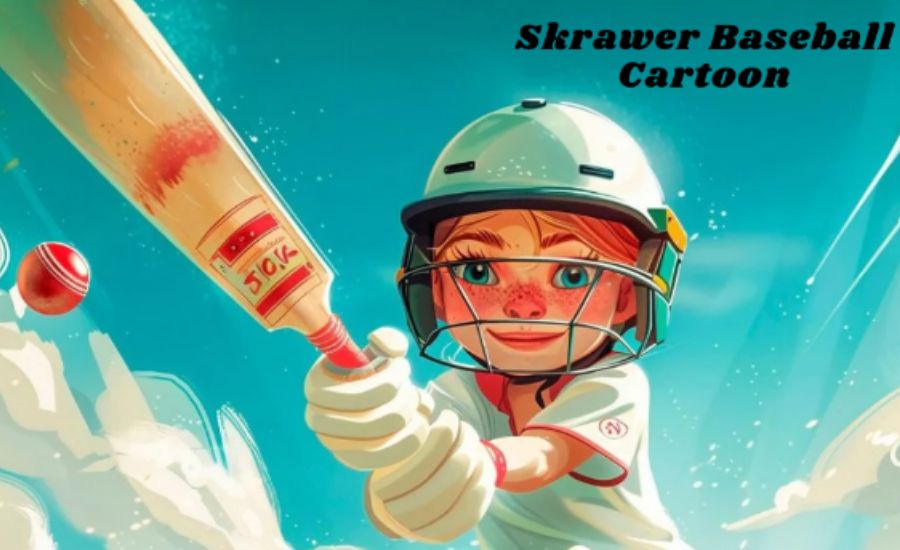 Skrawer Baseball Cartoon