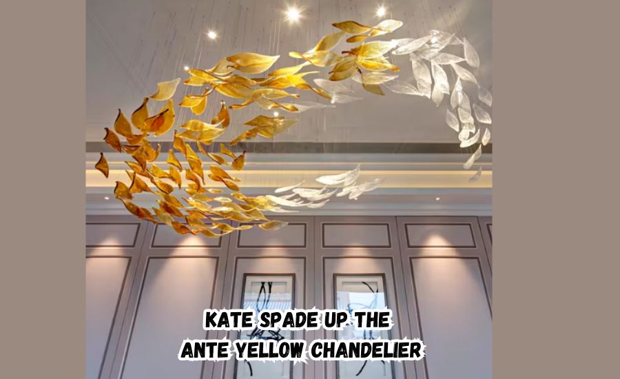 Kate Spade Up the Ante Yellow Chandelier