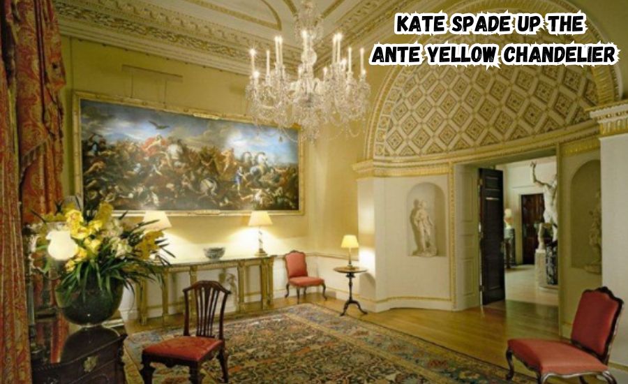 Kate Spade Up the Ante Yellow Chandelier