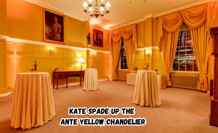 Kate Spade Up the Ante Yellow Chandelier