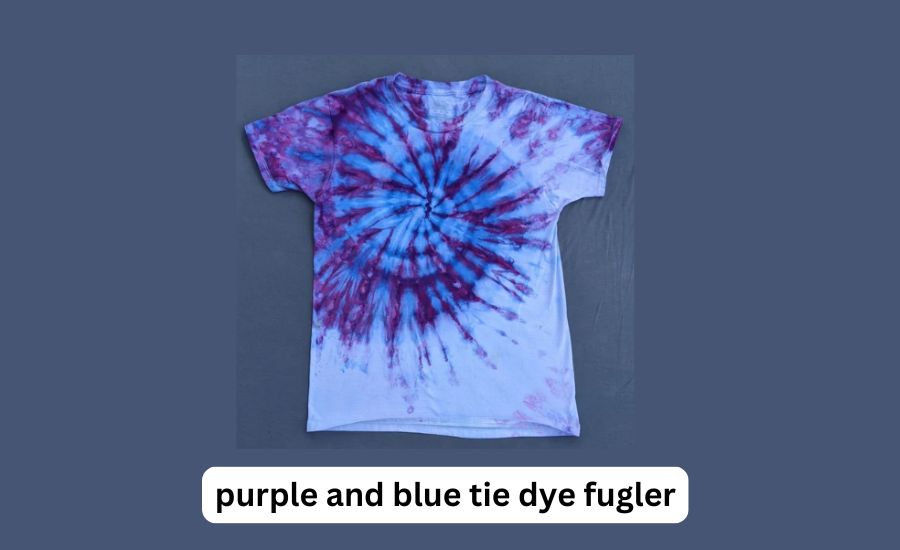 purple and blue tie dye fugler